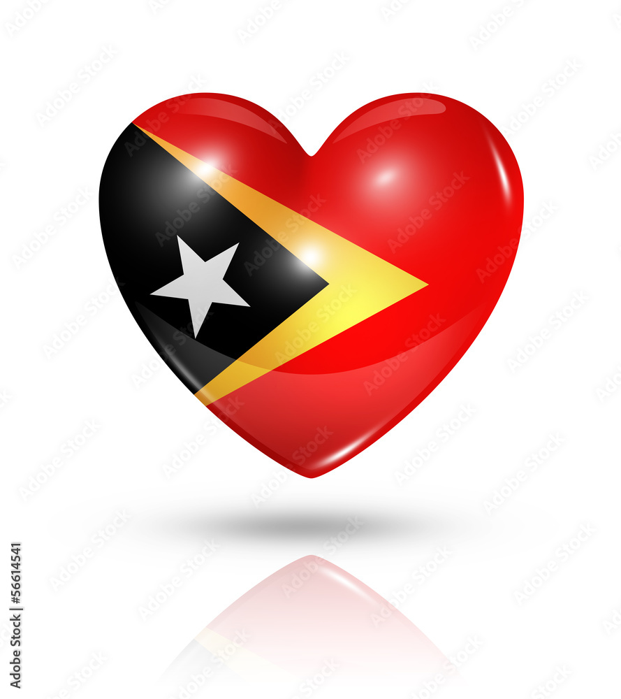 Love East Timor, heart flag icon Love East Timor, heart flag icon