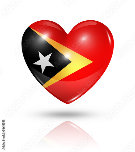 Free Download Love East Timor, heart flag icon - GFXLoad