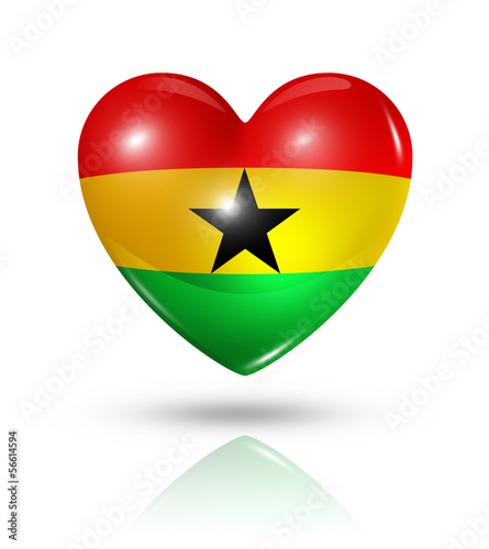 Love Ghana, heart flag icon Free Download Love Ghana, heart flag icon - GFXLoad