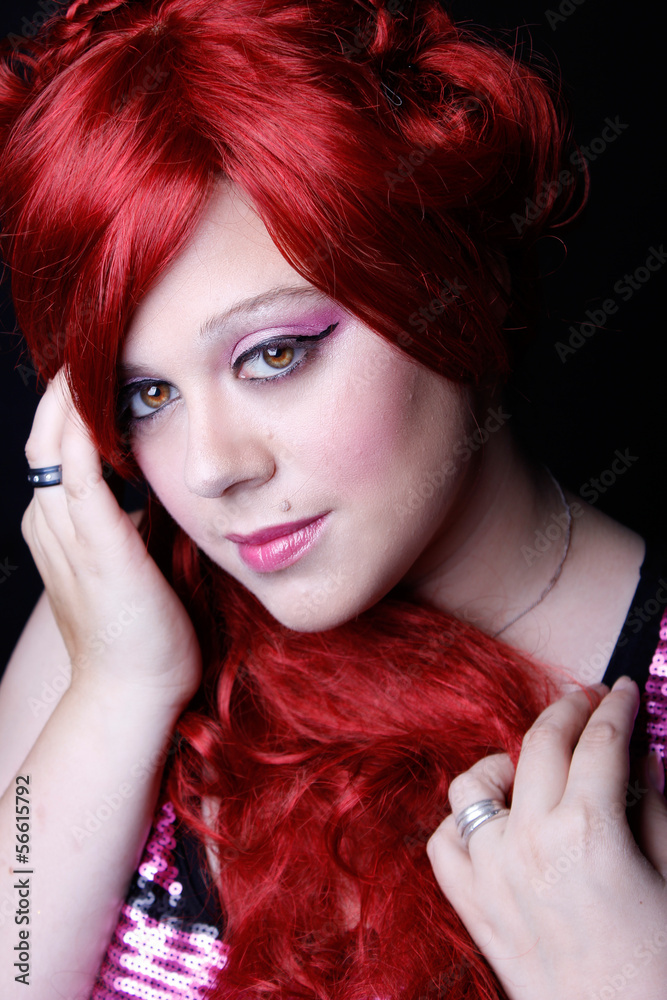 Fototapeta premium Frau mit langen Haaren