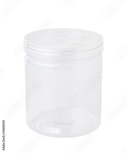 Empty plastic jar