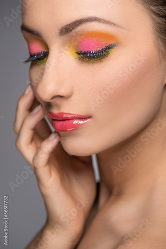 Beautiful make-up. Portrait of beautiful women