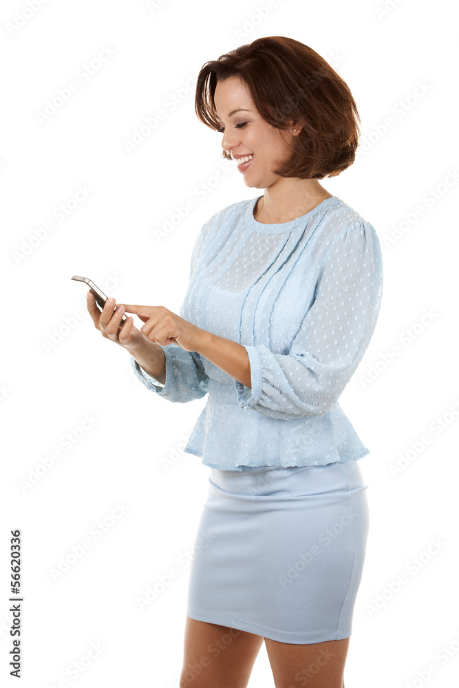 business woman on the phone