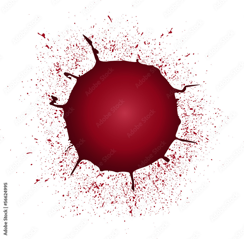 red splash