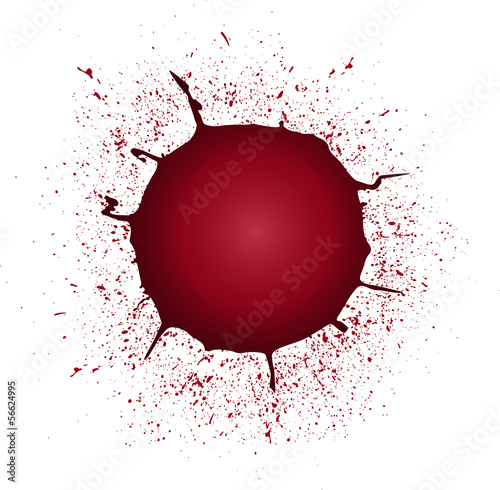 red splash