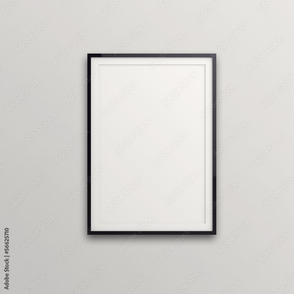 empty modern style frame on composition wall as concept empty modern style frame on composition wall as concept
