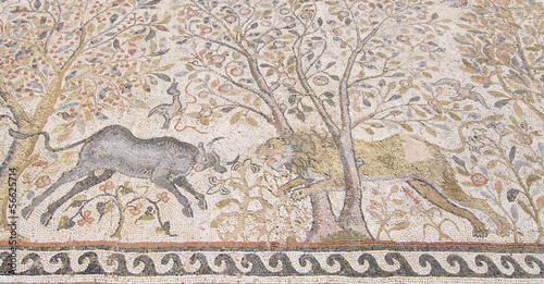 Mosaic Of Heraclea Lyncestis In Bitola, Macedonia Republic photo