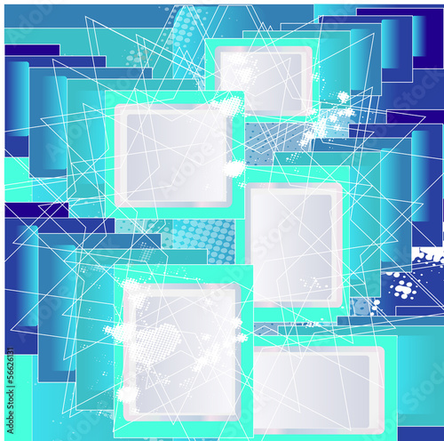 abstract vector background with blank frame