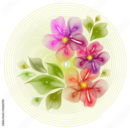 abstract flowers