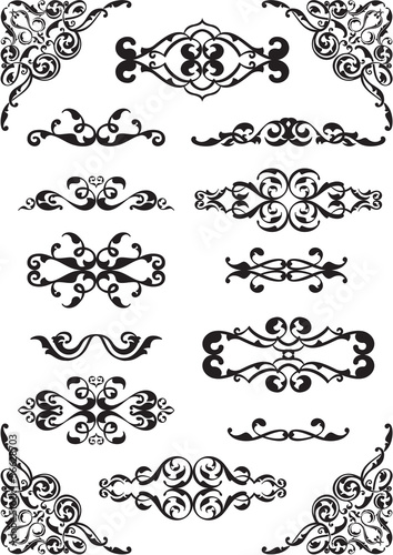 Ornate classical elements setOrnate classical elements set