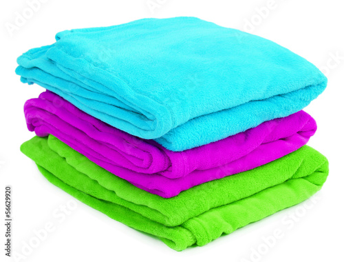 Colorful plaids isolated on white