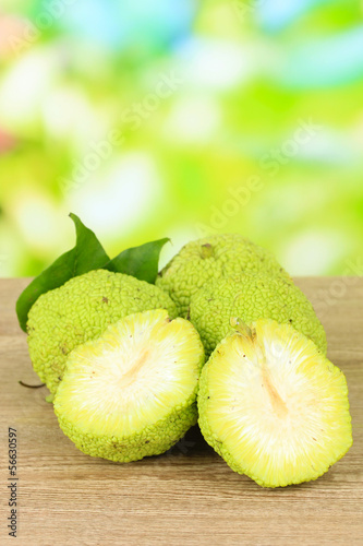 Osage Orange fruits (Maclura pomifera), photo