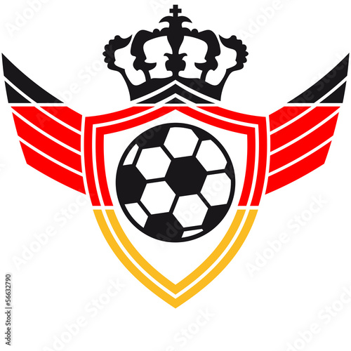 Germany Soccer Ball Blazon Logo