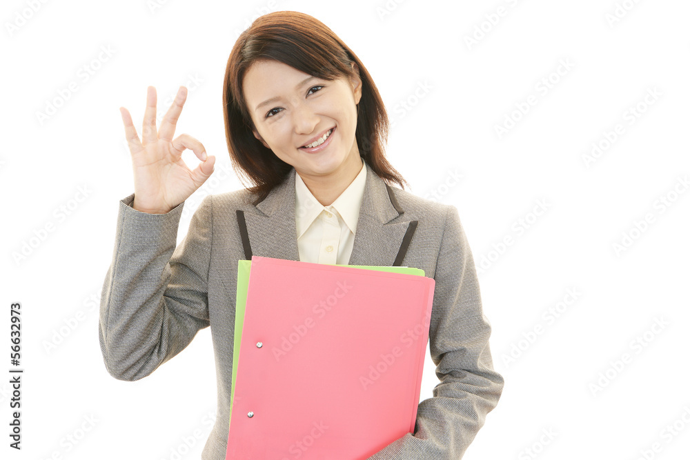 笑顔のOL 笑顔のOL