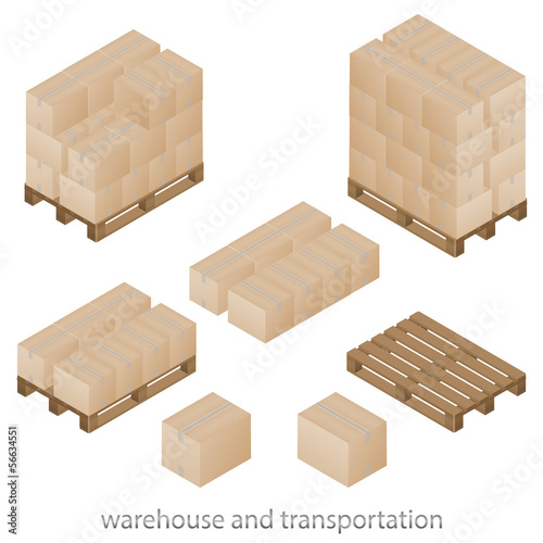 Boxes and pallets