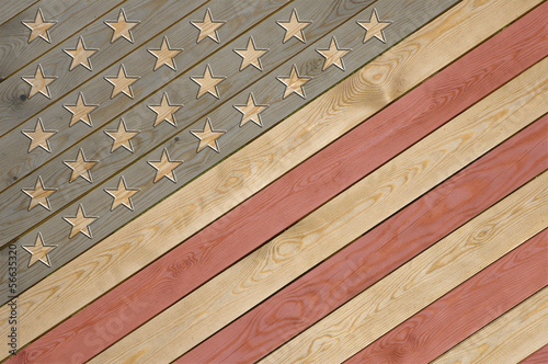 Abstract American flag