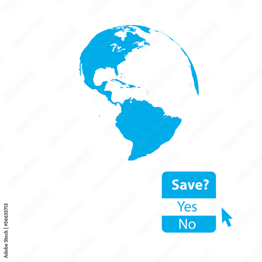 Conceptual globe illustration Conceptual globe illustration