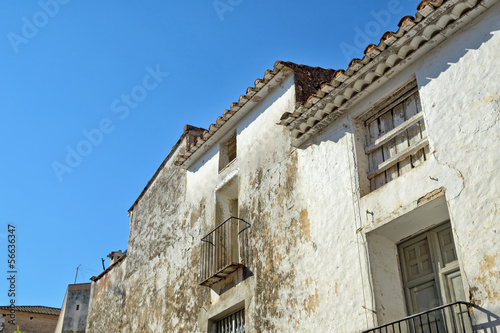 Abandoned houses in old spanish village