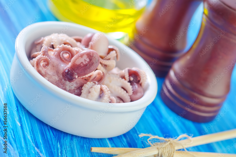boiled octopus