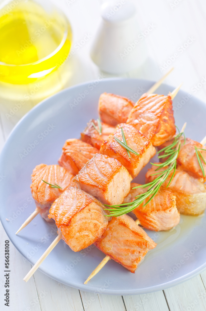 salmon kebab salmon kebab