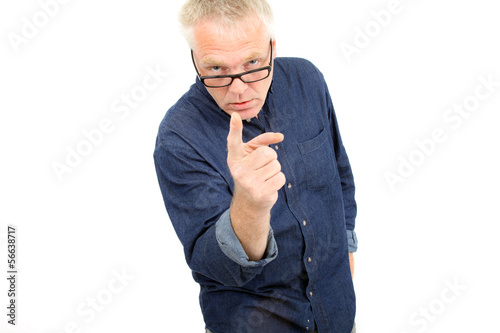 erhobener Zeigefinger