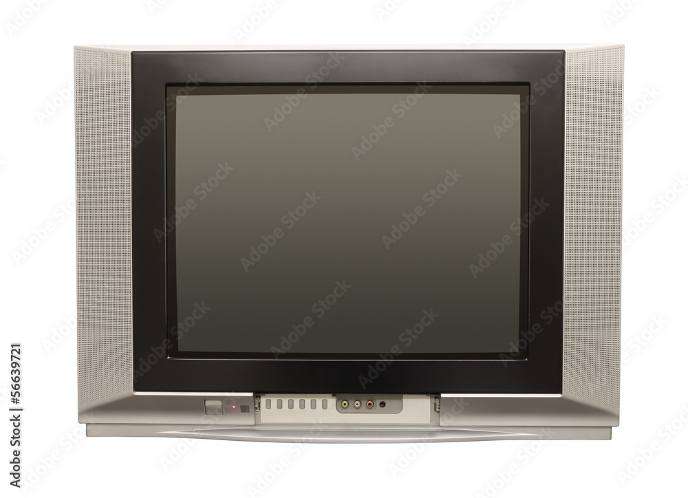 Stereo television blank screen on white background. Stereo television blank screen on white background.
