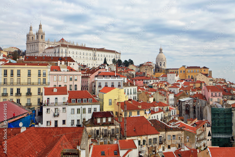 View over the rooftops of Lisbon
