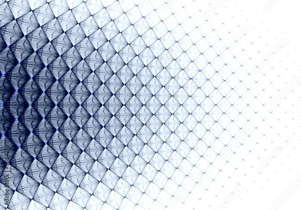 Obraz premium Abstract digital fractal blue art on perspective