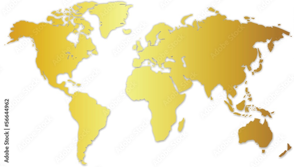 Naklejka premium carte du monde