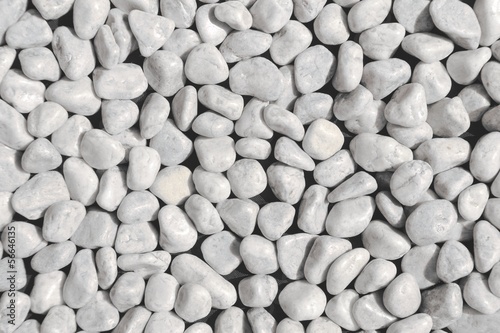 clean white pebbles closeup