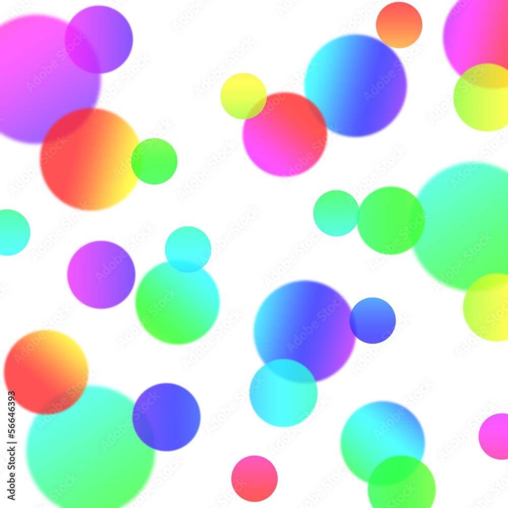 abstract background with magic bubbles