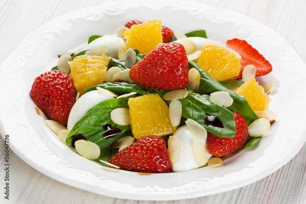 Spinach strawberry orange salad Spinach strawberry orange salad