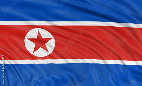 3D North Korean flag