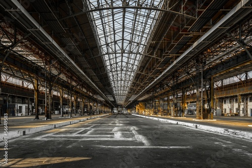 Industrial interior of an old factory © Sved Oliver