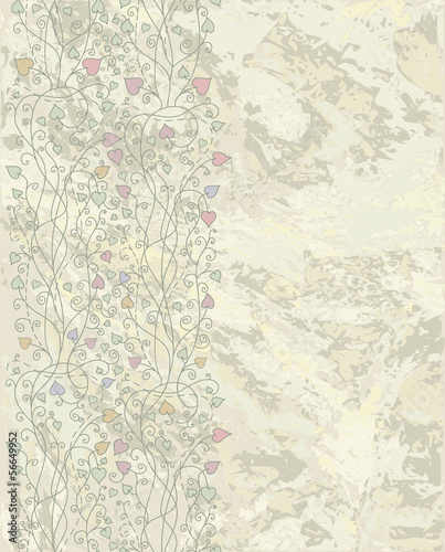 Vintage retro grunge hearts vector