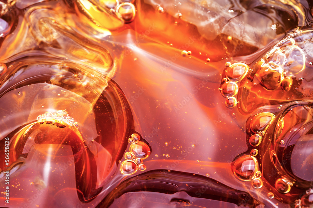 close up cold soft drink and ice close up cold soft drink and ice