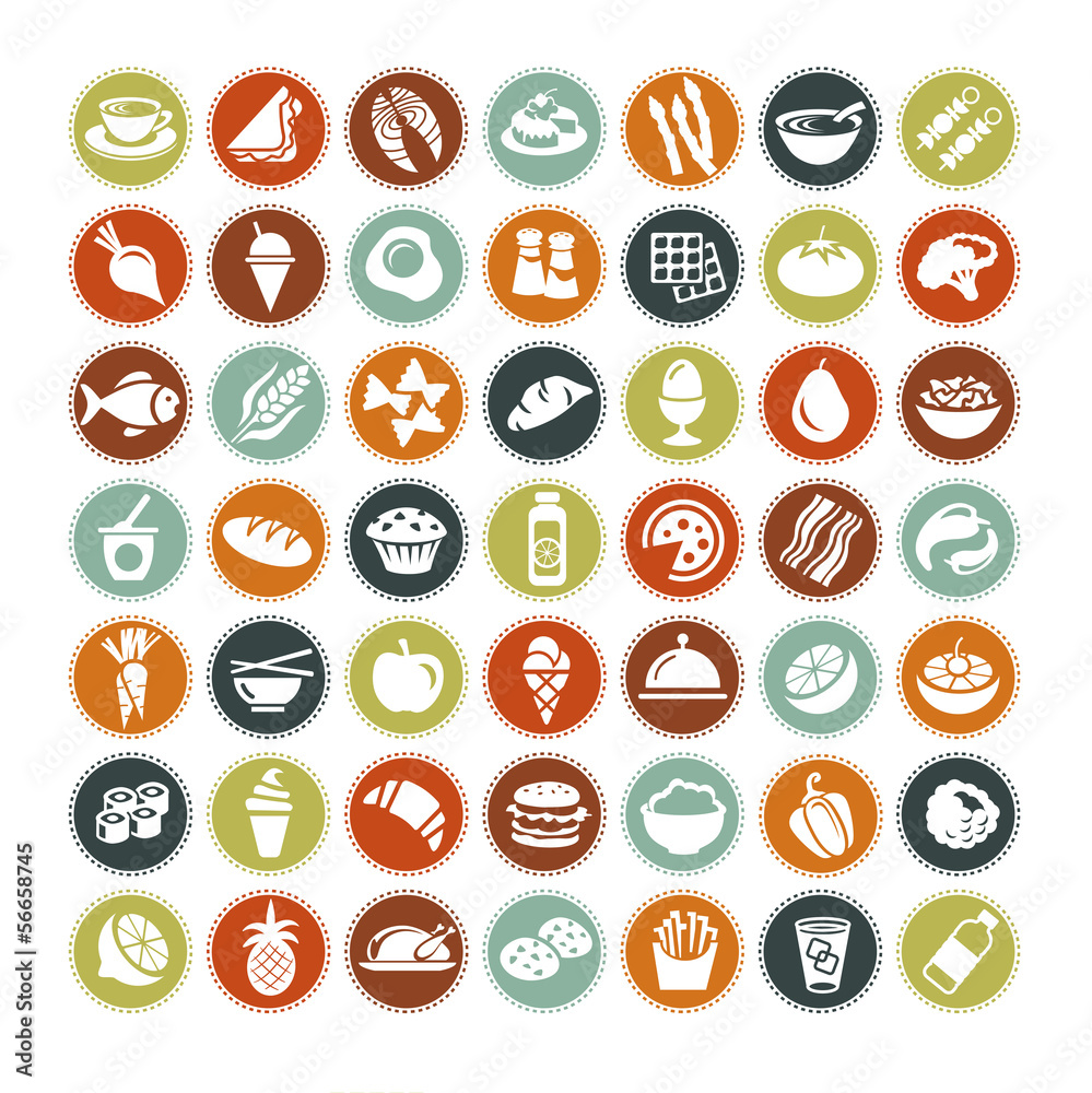 © TeddyandMia - Big set of food icons ALL NEW