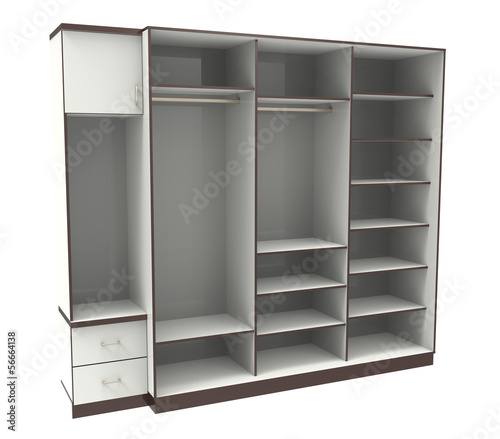 Wardrobe with shelves