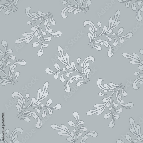 Abstract floral background, seamless pattern