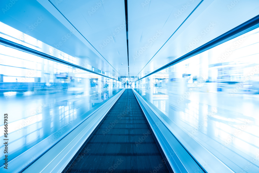 Fototapeta premium escalator ,interior of airport
