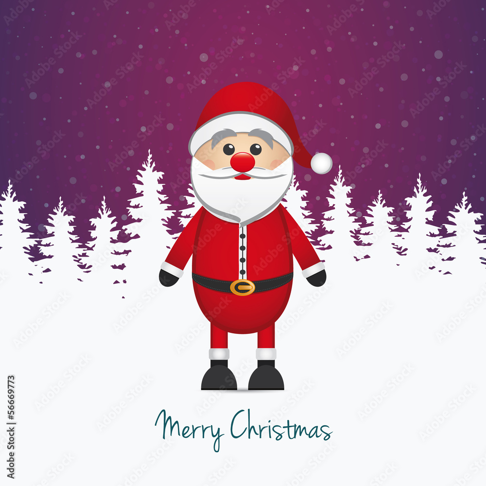 santa claus winter snow landscape santa claus winter snow landscape