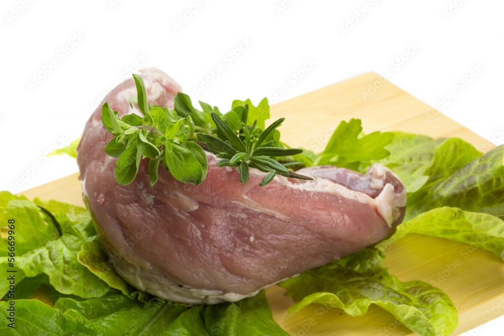 Raw pork meat Raw pork meat