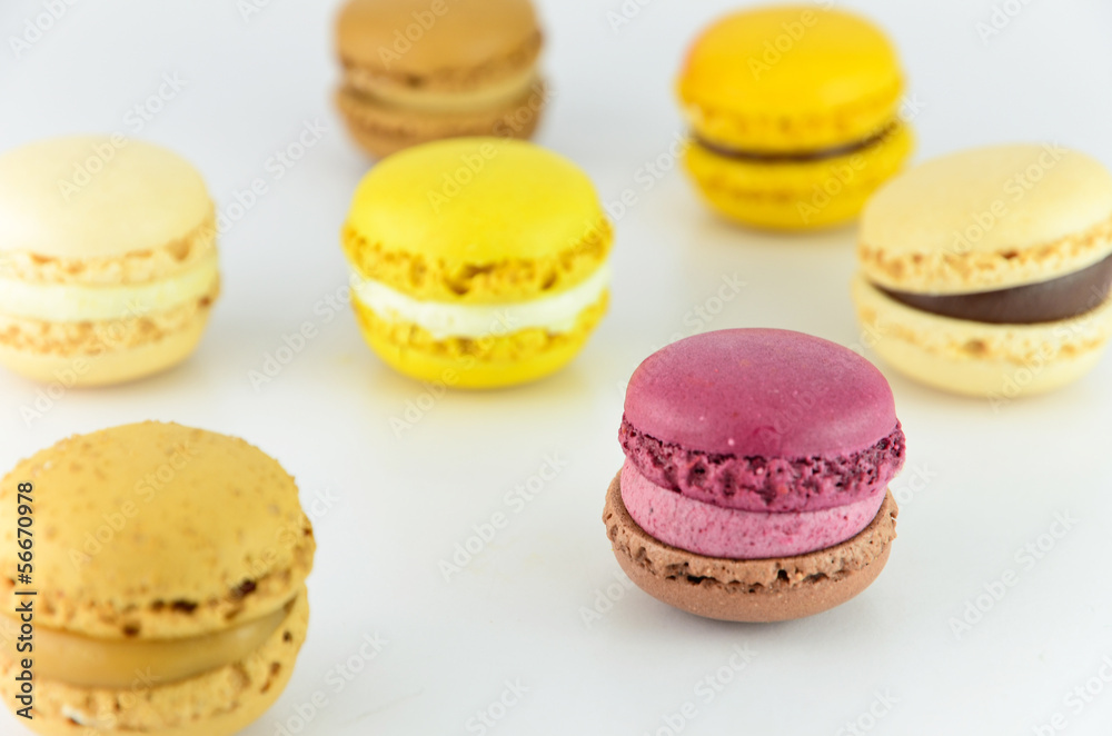 Colorful macaroon isolated Colorful macaroon isolated