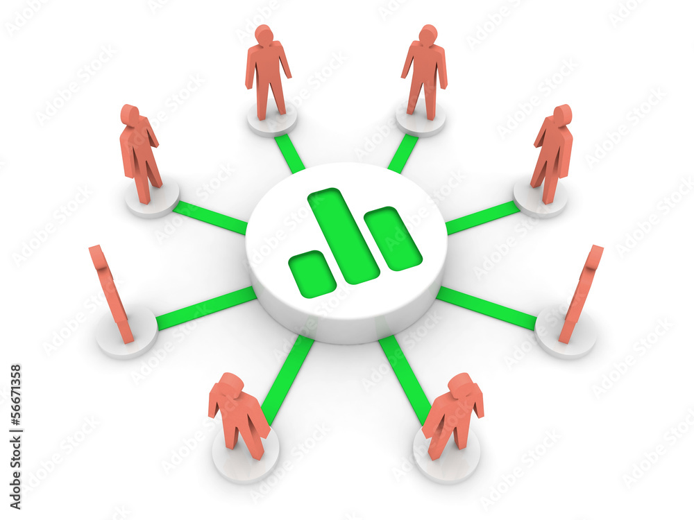 Analyzing team. Public statistics. Concept 3D illustration. Analyzing team. Public statistics. Concept 3D illustration.