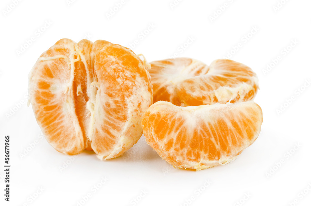 fresh mandarin fruits on a white background fresh mandarin fruits on a white background