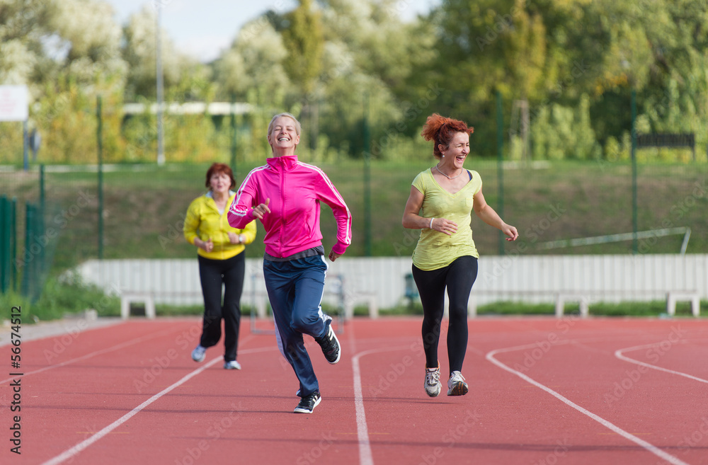 Obraz premium girls running