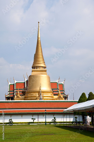 gold pagoda in thai temple