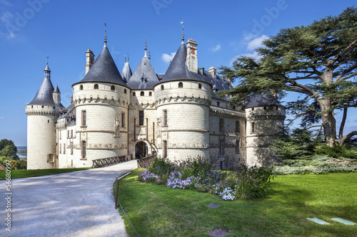 Chaumont-sur-Loire castle. France. Châteaux of the Loire Valley