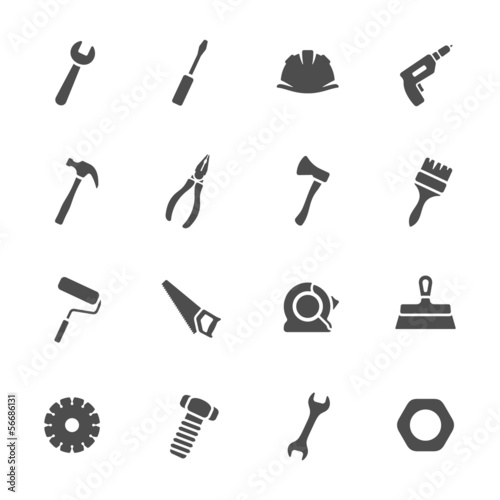 Tools icons set