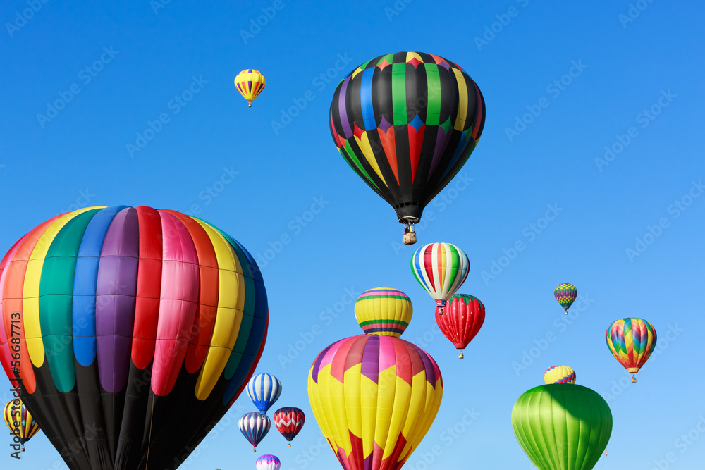 Fototapeta premium colorful hot air balloons